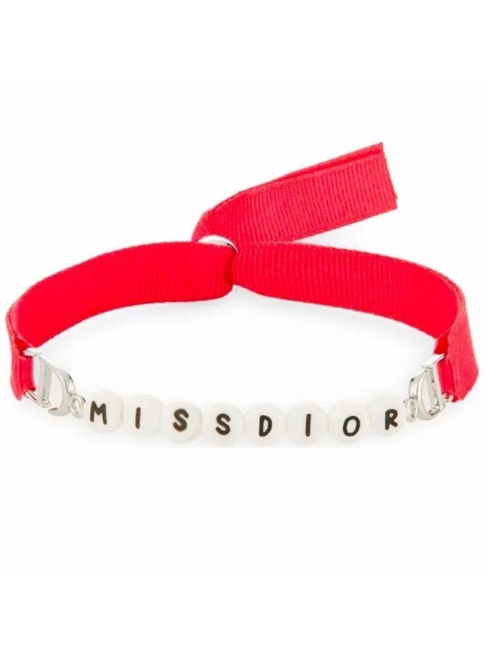 Dior Miss Dior Bracelet Pink Ribbon White Beads